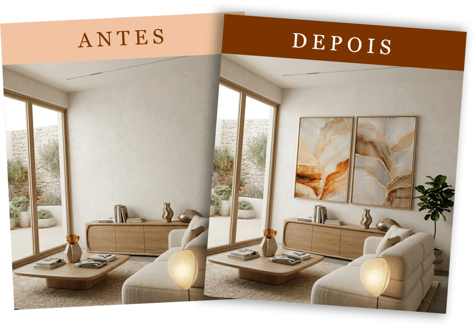 Simulação antes e depois