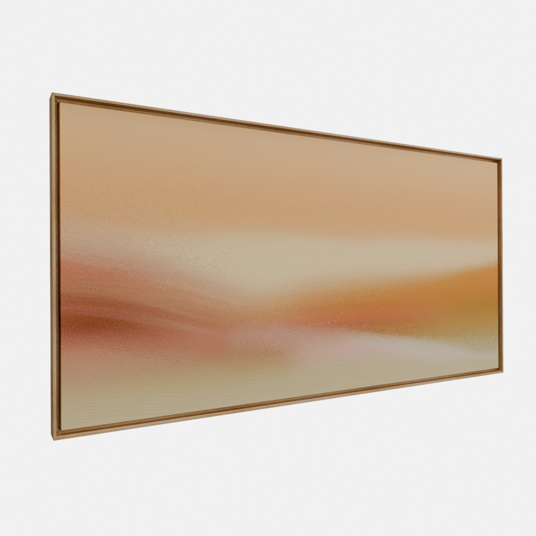 QUADRO  HORIZONTE QUENTE ABSTRATO