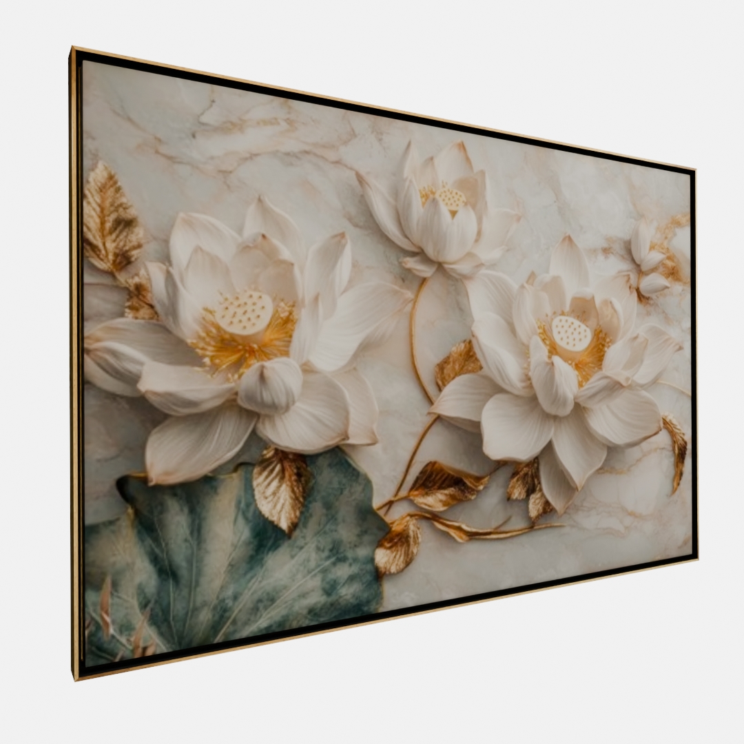 QUADRO  LÓTUS DE OURO