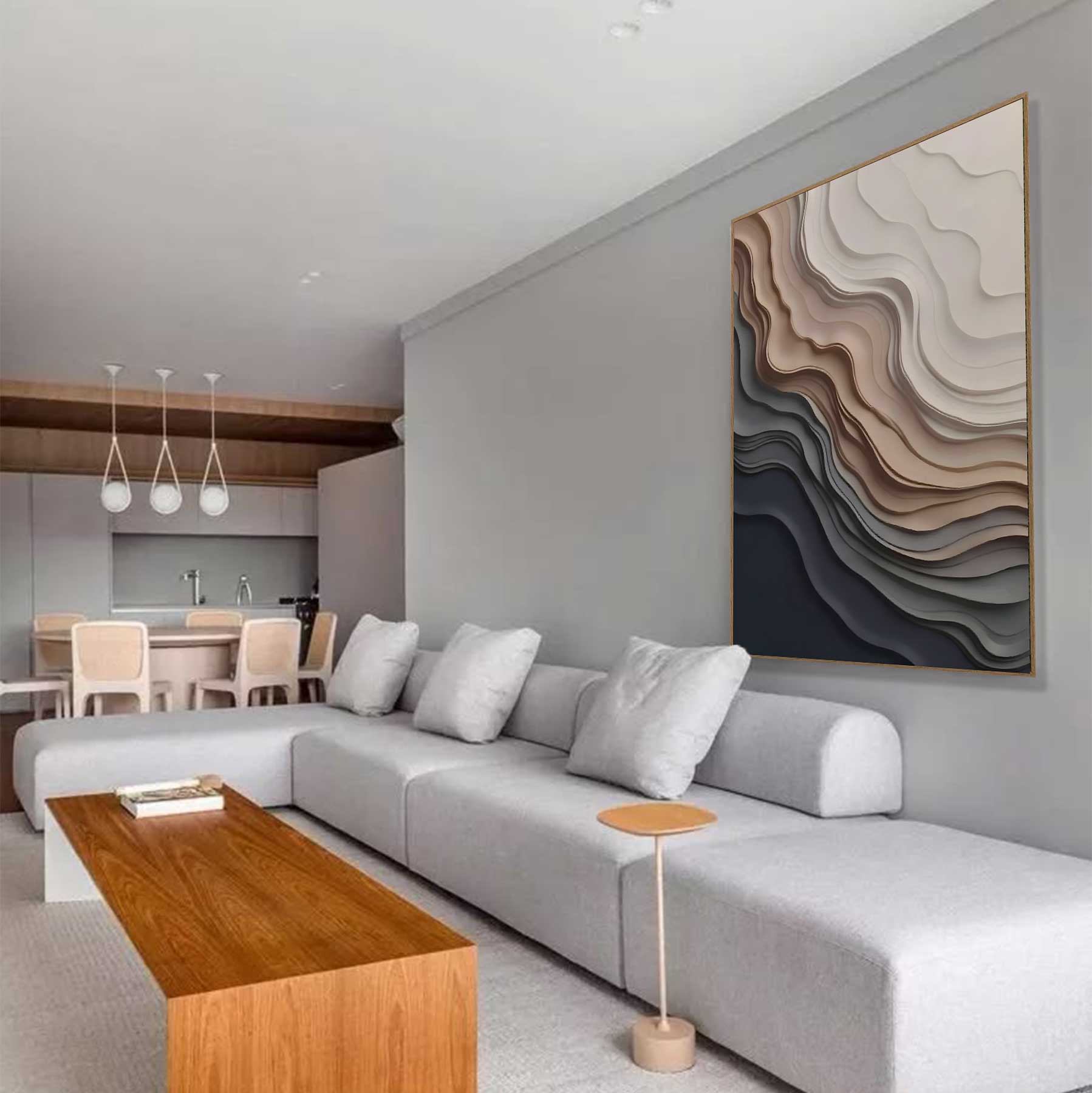 Quadro Retangular - Frozen Beach 3D