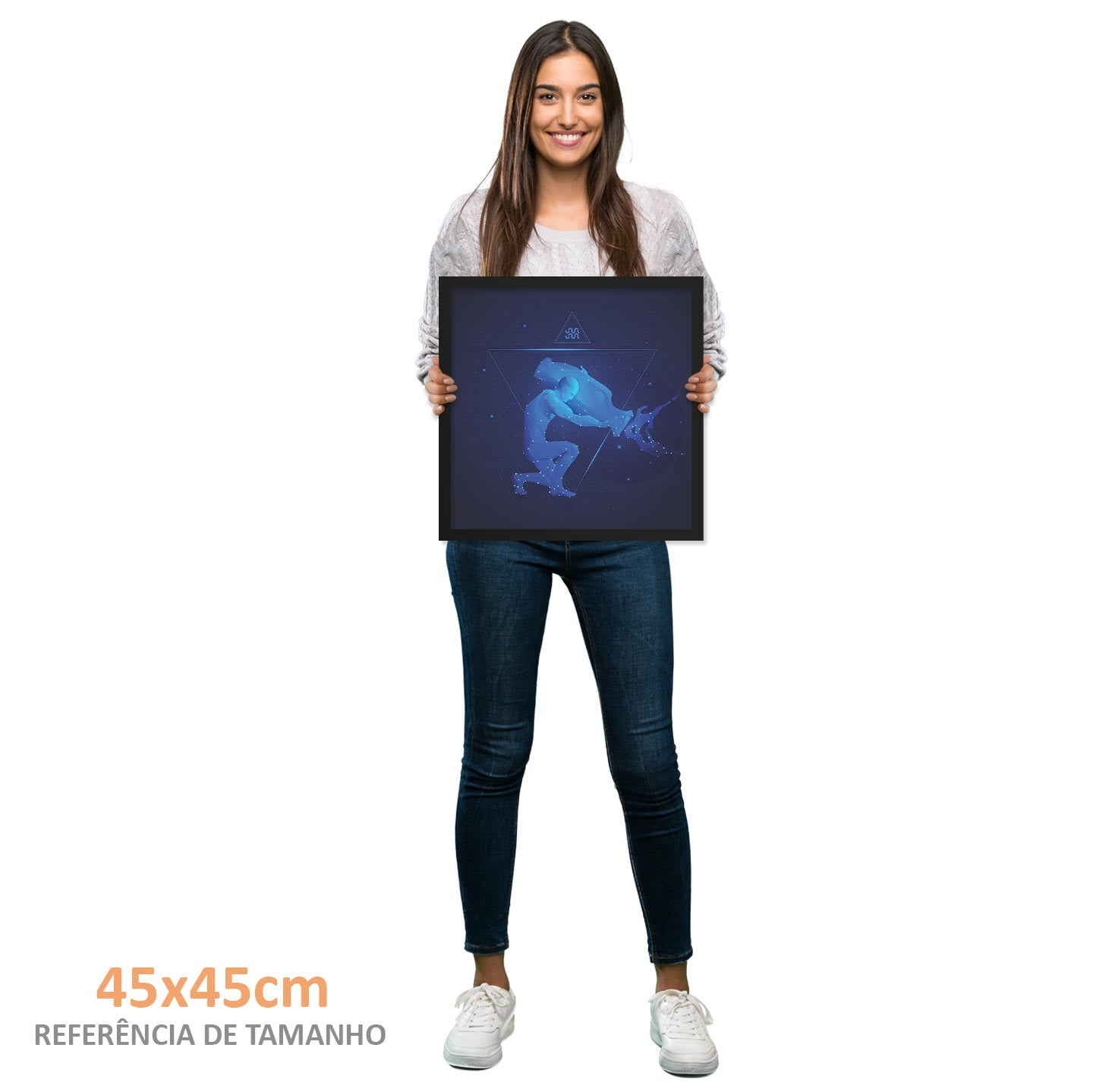 Quadro Quadrado Aquário Liê Decor