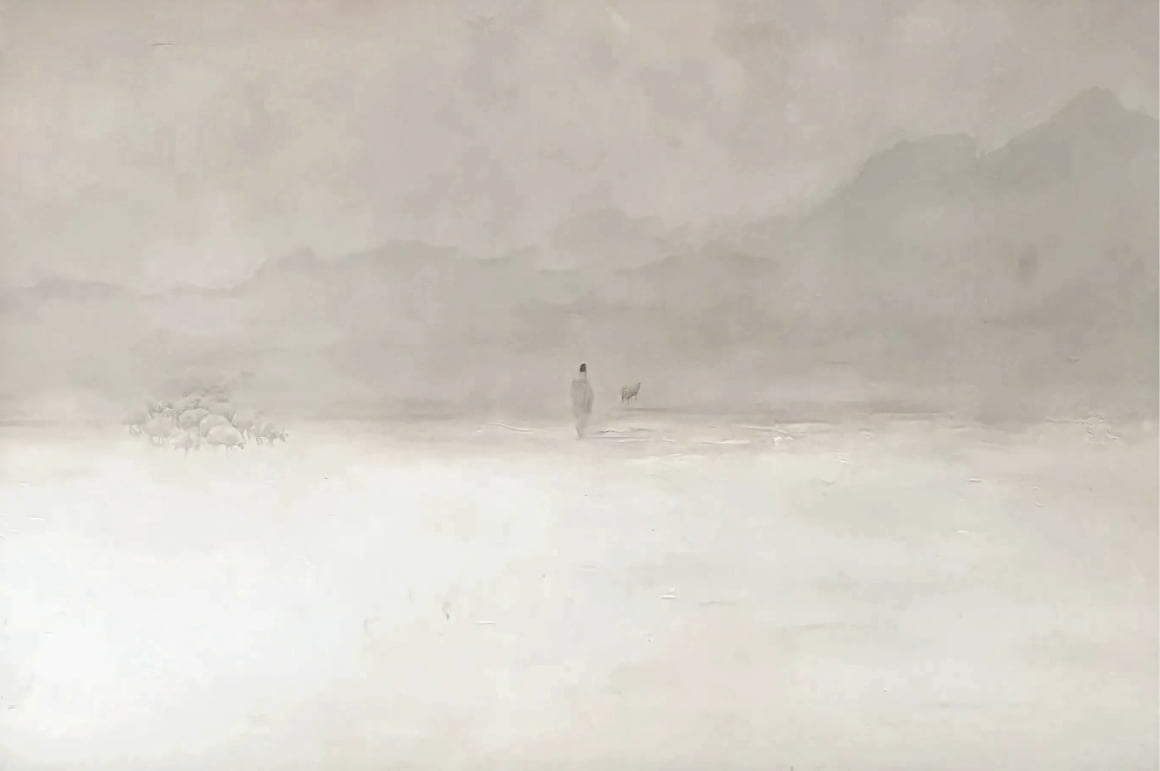 Quadro personalizado -Decore Paz - Tons Terrosos- Madeira Clara - 90x60 cm 