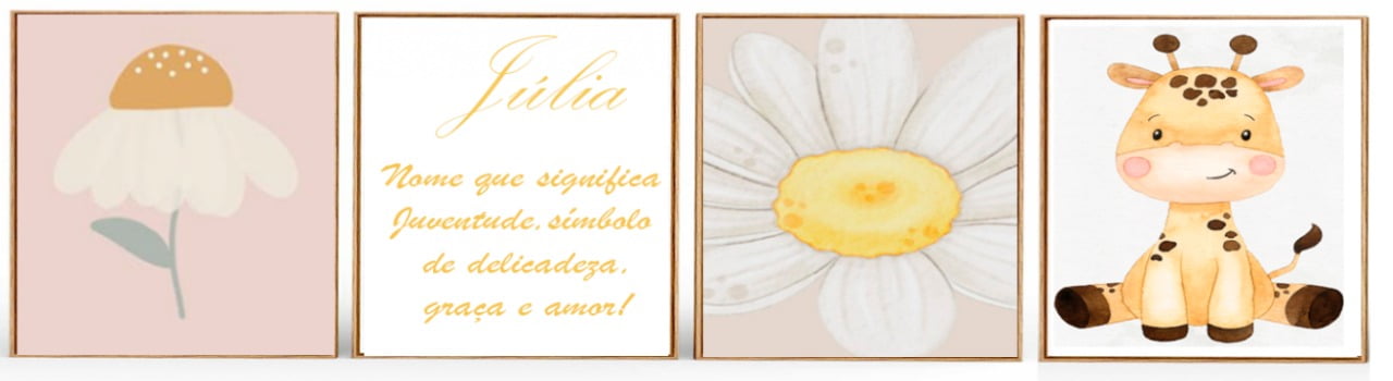 Quadro Personalizado-Ana Catarina - Moldura Madeira Clara- 3x30x30 