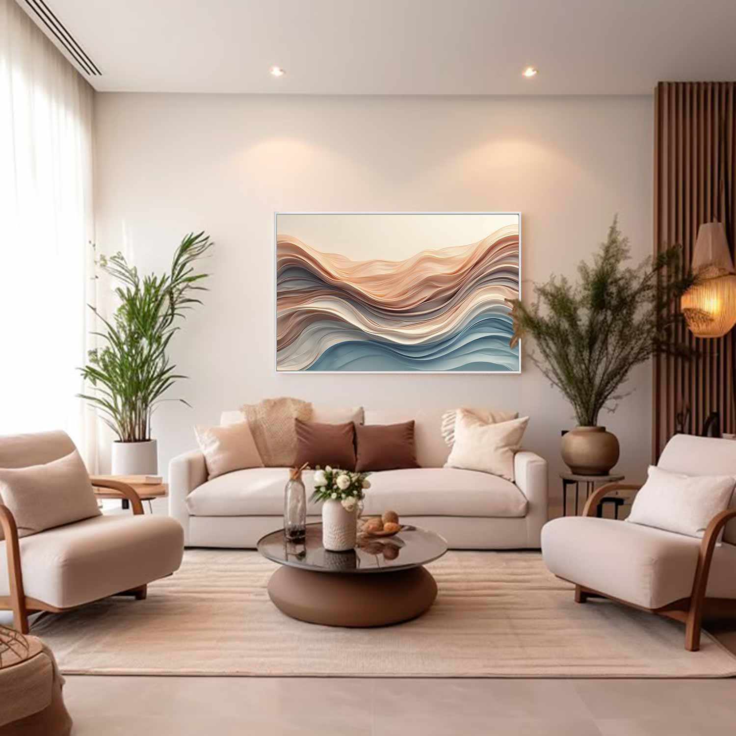 Quadro Retangular - Wavy Flow