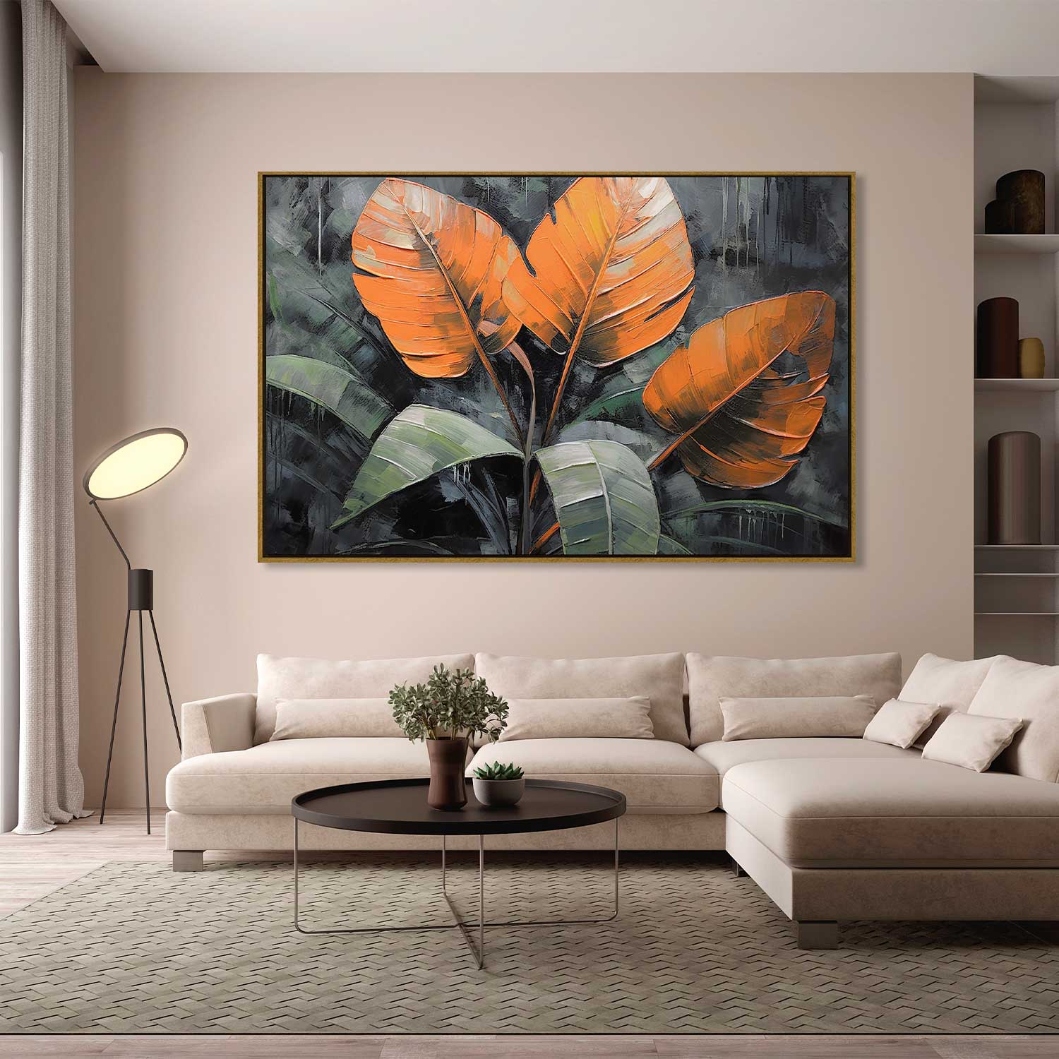 Quadro Retangular - Elegância Tropical