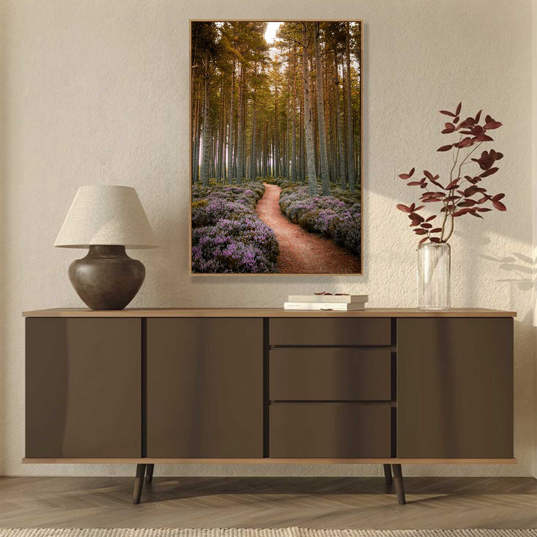 Quadro Retangular - Caminho das Lavandas