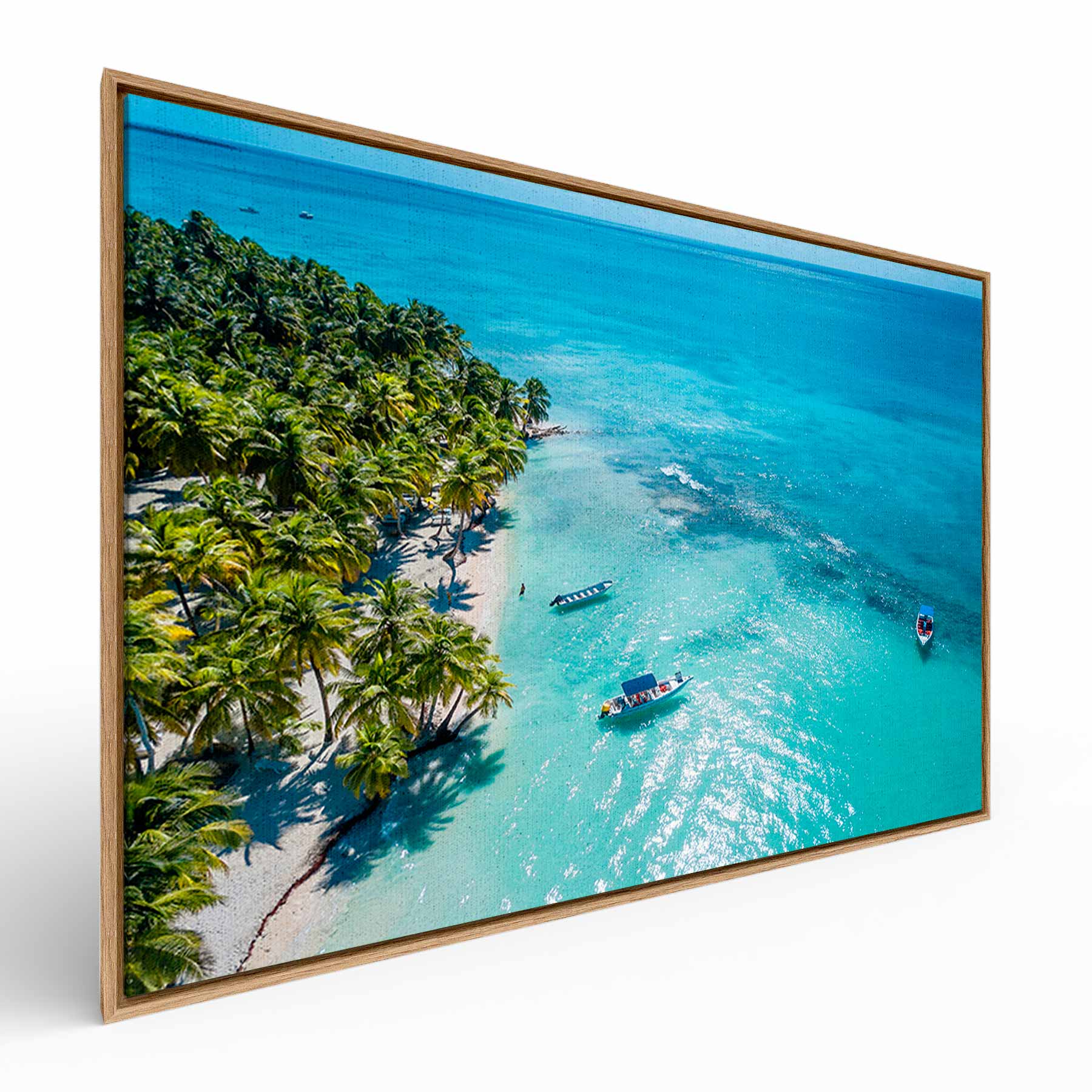Quadro Retangular - Mar Azul Cristalino - Liê Decor