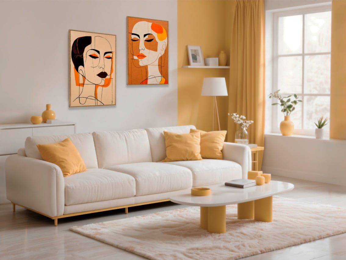 Kit 2 quadros retangulares - SISTERS