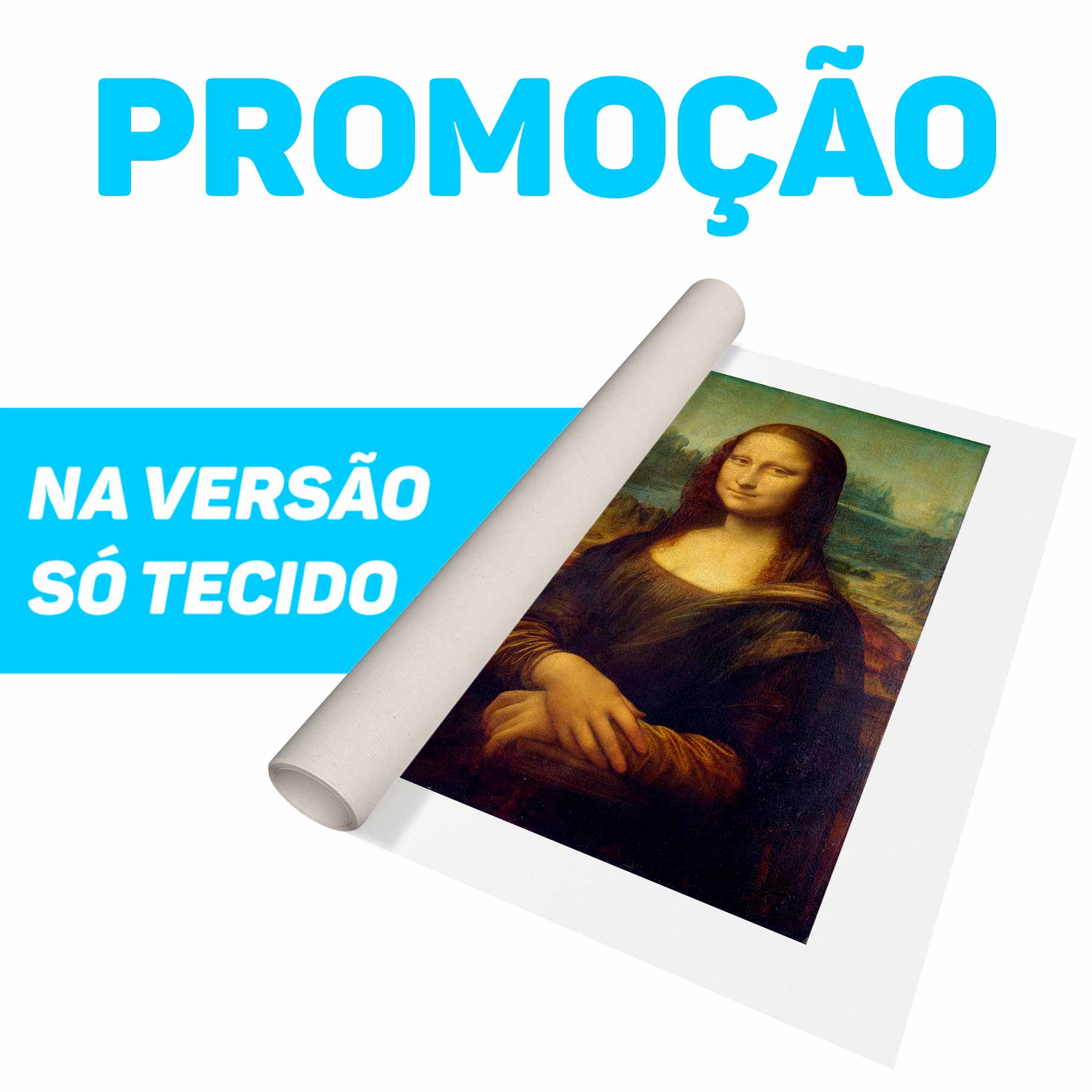 Quadro Retangular - Leonardo da Vinci - Monalisa