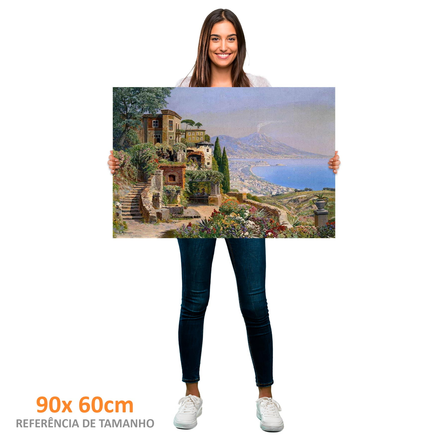 Quadro Retangular - Arnegger - Nápoles - Liê Decor