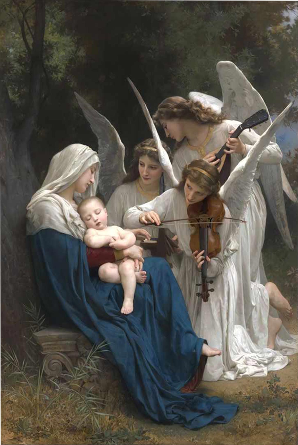 Quadro Retangular  -  Bouguereau - Som dos anjos