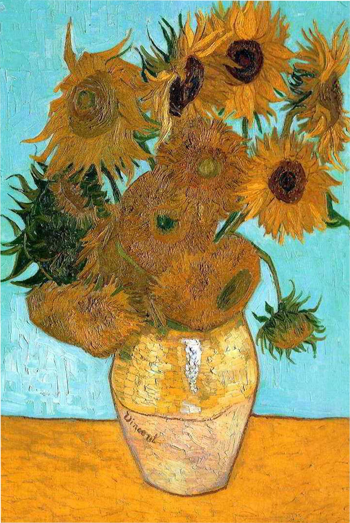 Quadro Retangular  -  Vincent van Gogh - 12 girassóis