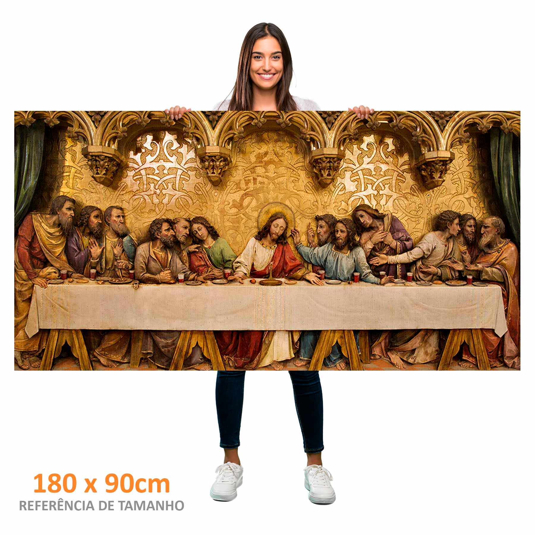 Santa Cerial Ultima Ceia Pintando Em Alta Resolucao Quadro Decorativo Santa Ceia