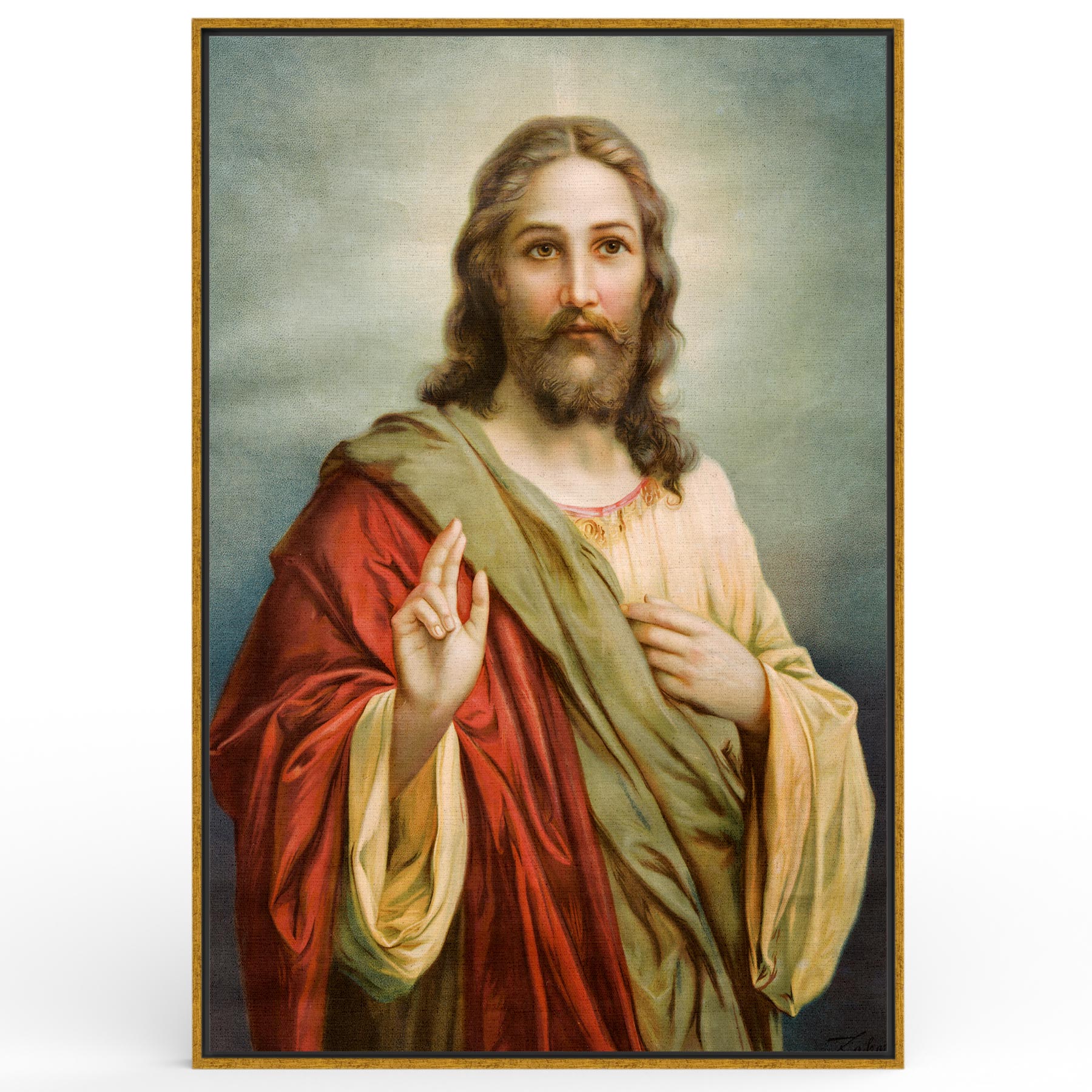 Quadro Retangular - Jesus Cristo (Zabateri) - Liê Decor
