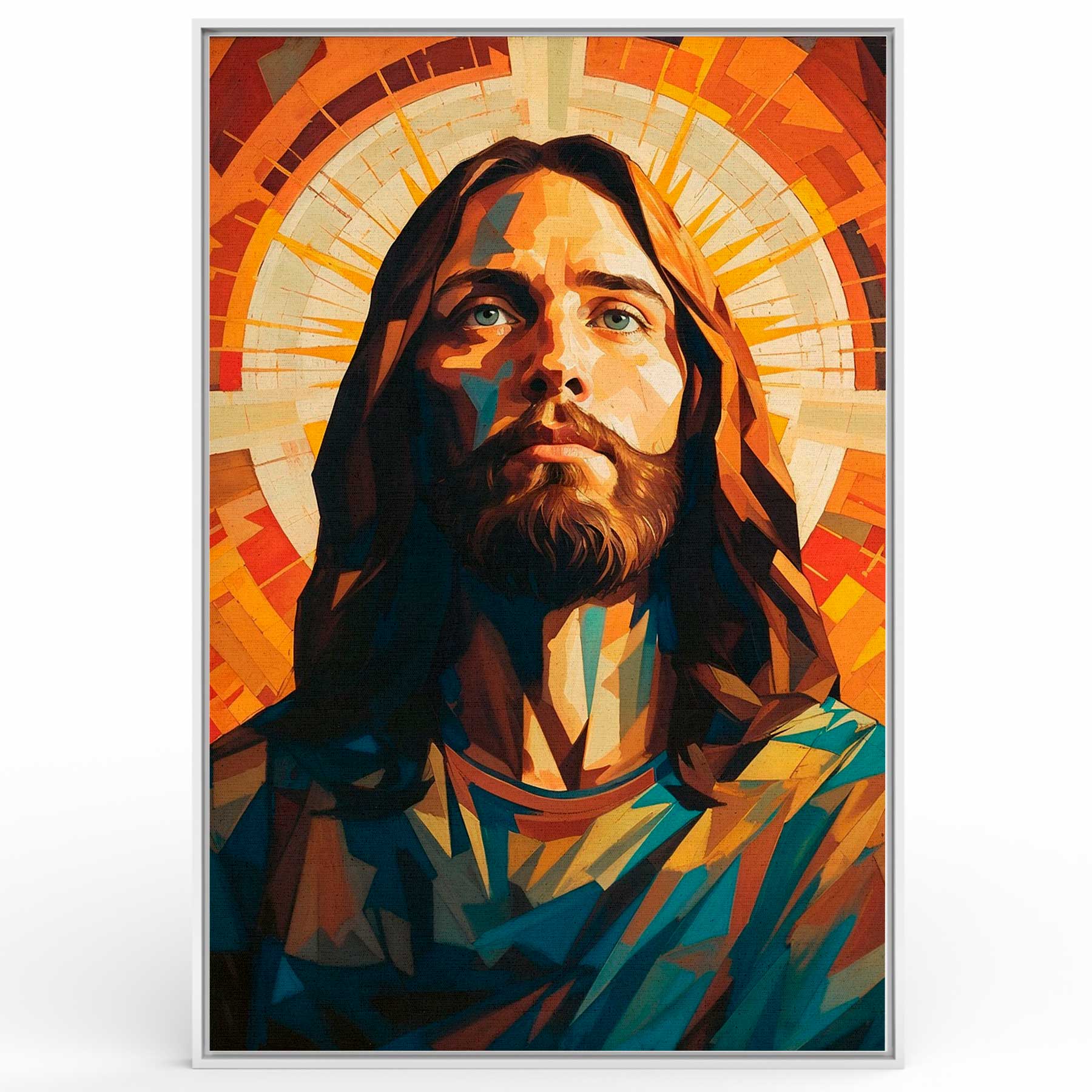 Jesus Geometric Quadro Retangular - JESUS GEOMETRIC - Liê Decor