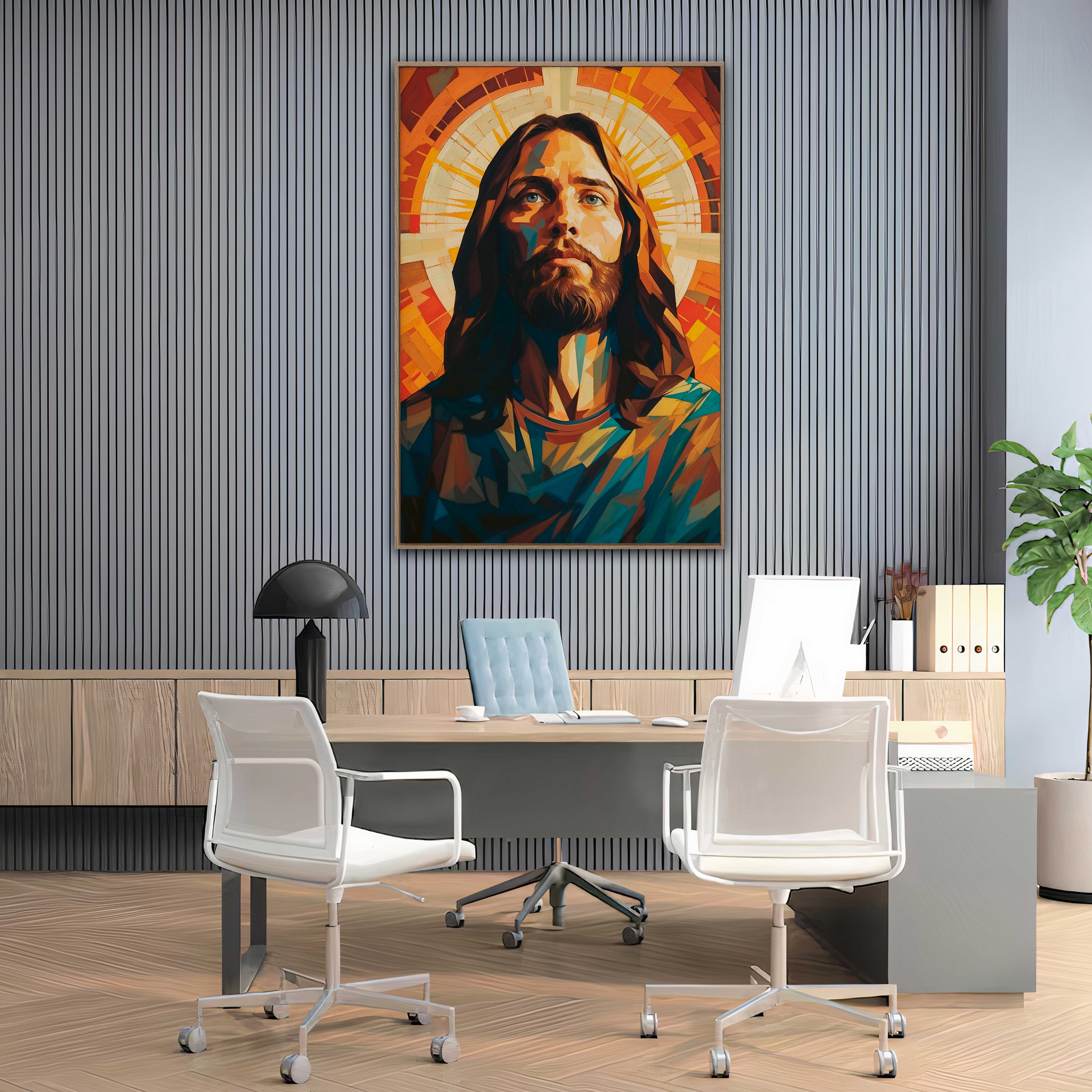 Quadro Retangular - JESUS GEOMETRIC