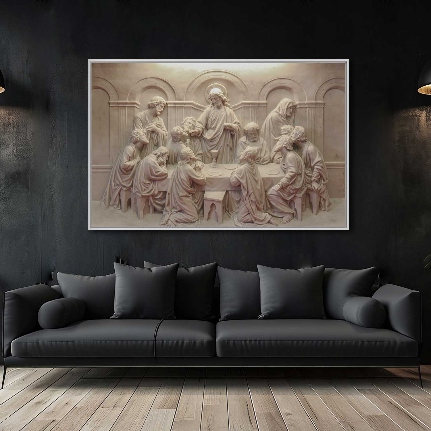 Quadro Retangular - Santa Ceia Escultura