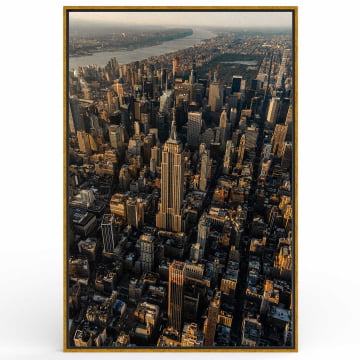 Quadro Retangular  - Vista aérea de Nova Iorque