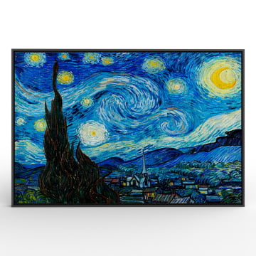 Quadro Retangular - Vincent van Gogh - Noite Estrelada