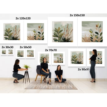 KIT 2 QUADROS CAMPO SERENO