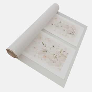 KIT 2 QUADROS FLORES CAMPESTRES SUAVES