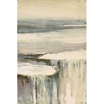 KIT 2 QUADROS CASCATA OCEÂNICA ABSTRATA