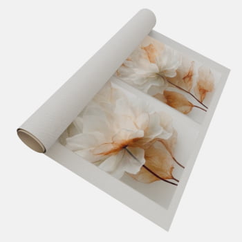 KIT 2 QUADROS  FLOR SERENA DOURADA