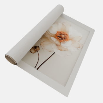QUADRO  FLOR DE ALCOHOL INK