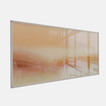 QUADRO  HORIZONTE QUENTE ABSTRATO