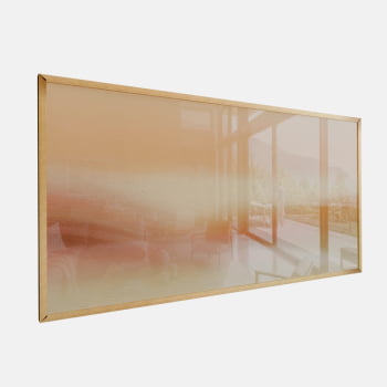 QUADRO  HORIZONTE QUENTE ABSTRATO