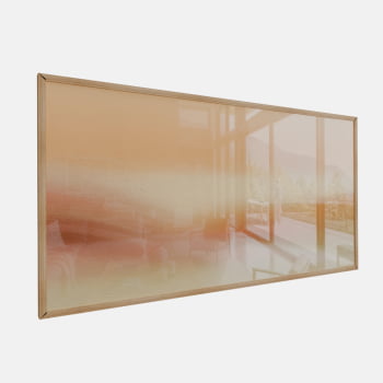 QUADRO  HORIZONTE QUENTE ABSTRATO