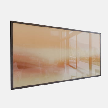 QUADRO  HORIZONTE QUENTE ABSTRATO