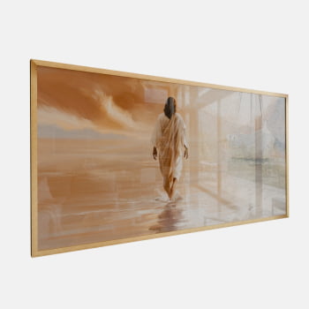 QUADRO PINTURA JESUS SOBRE AS ÁGUAS