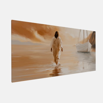 QUADRO PINTURA JESUS SOBRE AS ÁGUAS