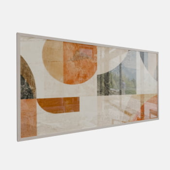 QUADRO GEOMETRIA TERRACOTA ABSTRATA