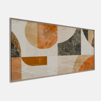 QUADRO GEOMETRIA TERRACOTA ABSTRATA