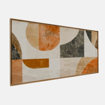 QUADRO GEOMETRIA TERRACOTA ABSTRATA