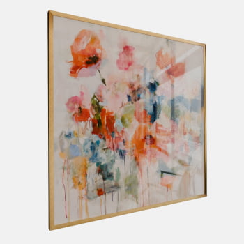 QUADRO JARDIM FLUIDO ABSTRATO