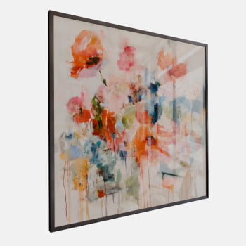 QUADRO JARDIM FLUIDO ABSTRATO