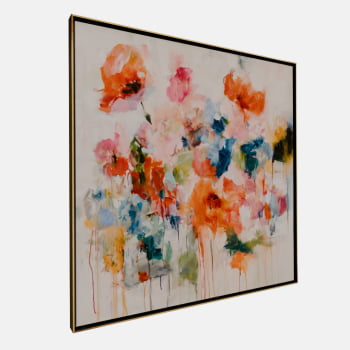 QUADRO JARDIM FLUIDO ABSTRATO