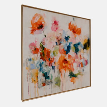 QUADRO JARDIM FLUIDO ABSTRATO