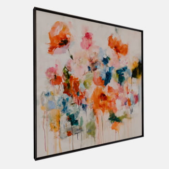 QUADRO JARDIM FLUIDO ABSTRATO