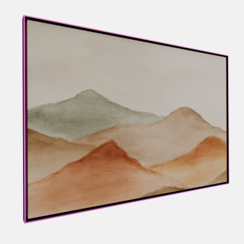 QUADRO MONTANHAS SERENAS EM AQUARELA