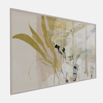 QUADRO  FLORADA ABSTRATA SUAVE