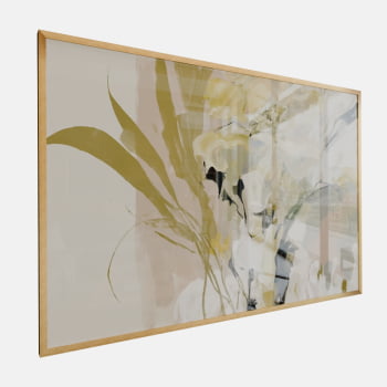 QUADRO  FLORADA ABSTRATA SUAVE