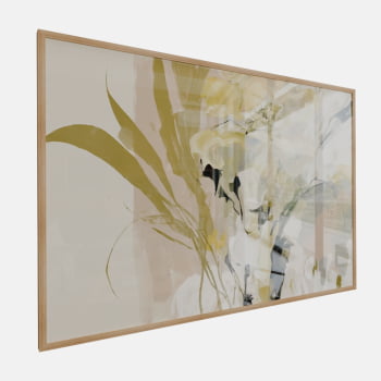QUADRO  FLORADA ABSTRATA SUAVE