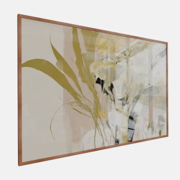 QUADRO  FLORADA ABSTRATA SUAVE