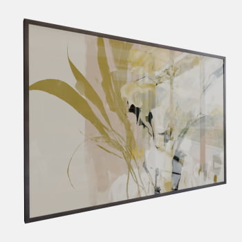 QUADRO  FLORADA ABSTRATA SUAVE