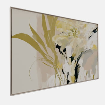 QUADRO  FLORADA ABSTRATA SUAVE