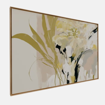 QUADRO  FLORADA ABSTRATA SUAVE